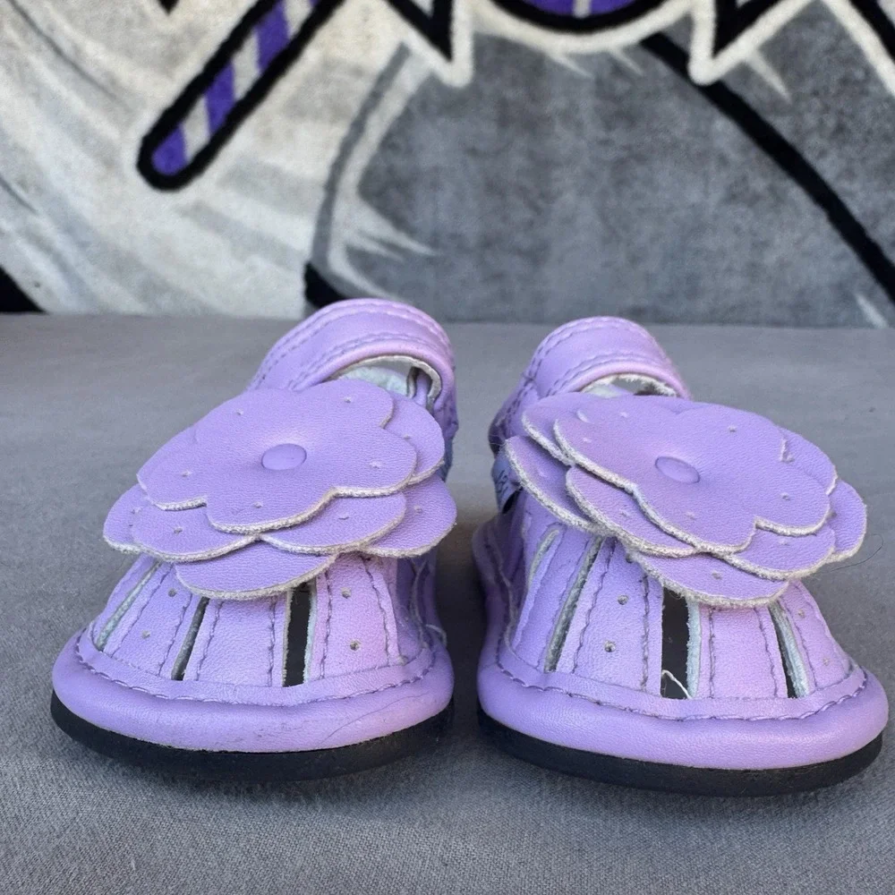 Size 6-12 Month - Baby sandals Purple‎ Jack and Lilly